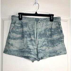 Athleta Gray Knit Shorts Womens L Farallon Shorts Coastal Beach Activewear